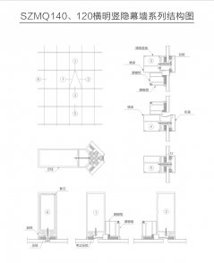 幕墻系列SZMQ140、120橫明豎隱系列